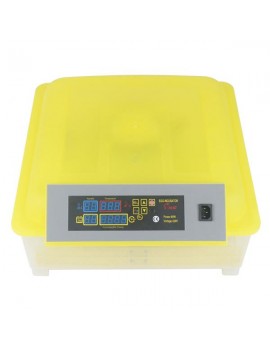 [US-W]48-Egg Practical Fully Automatic Poultry Incubator (US Standard) Yellow & Transparent