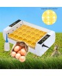 24 Egg Fully Automatic Poultry Incubators  LED Light  Injector US Plug