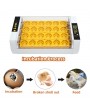 24 Egg Fully Automatic Poultry Incubators  LED Light  Injector US Plug