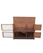 [US-W]48" 2 Tiers Waterproof  Coop Rabbit Hutch Wood House Pet Cage for Small Animals