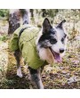 Dog Coats Small Waterproof,Warm Outfit Clothes Dog Jackets Small,Adjustable Drawstring Warm And Cozy Dog Sport Vest-（Green size XL）