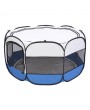 HOBBYZOO 57" Portable Foldable 600D Oxford Cloth & Mesh Pet Playpen Fence with Eight Panels Blue