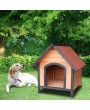 [US-W]Dog House Pet Outdoor Bed Wood Shelter Home Weather Kennel Waterproof