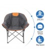 Sofa Chair, Oversize Padded Moon Leisure Portable Stable Comfortable Folding Chair for Camping, Hiking, Carry Bag