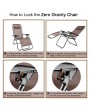 [US-W]2pcs Plum Blossom Lock Portable Folding Chairs with Saucer Brown
