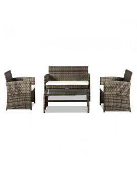 Outdoor Leisure Rattan Furniture Four-Piece-Grey
