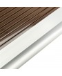 [US-W]HT-100 x 100 Household Application Door & Window Rain Cover Eaves Brown Board & Black Holder