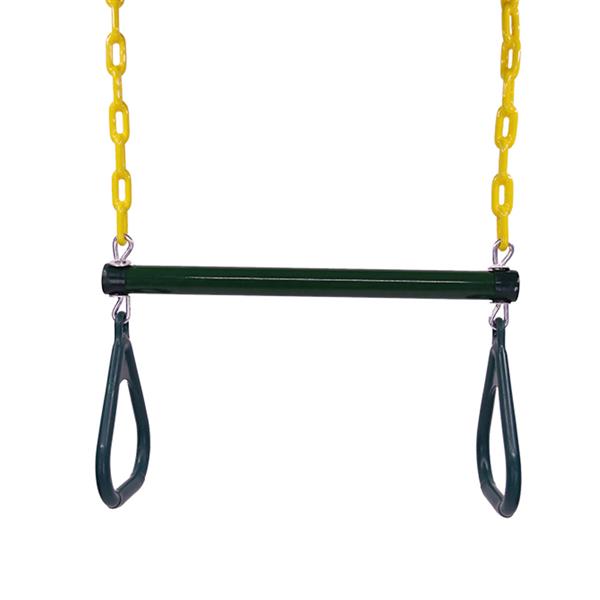 Wiplay 18" Trapeze Swing Bar Rings 48" Heavy Duty Chain Swing Set Accessories 
